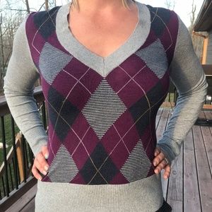 Argyle sweater by Banana Republic